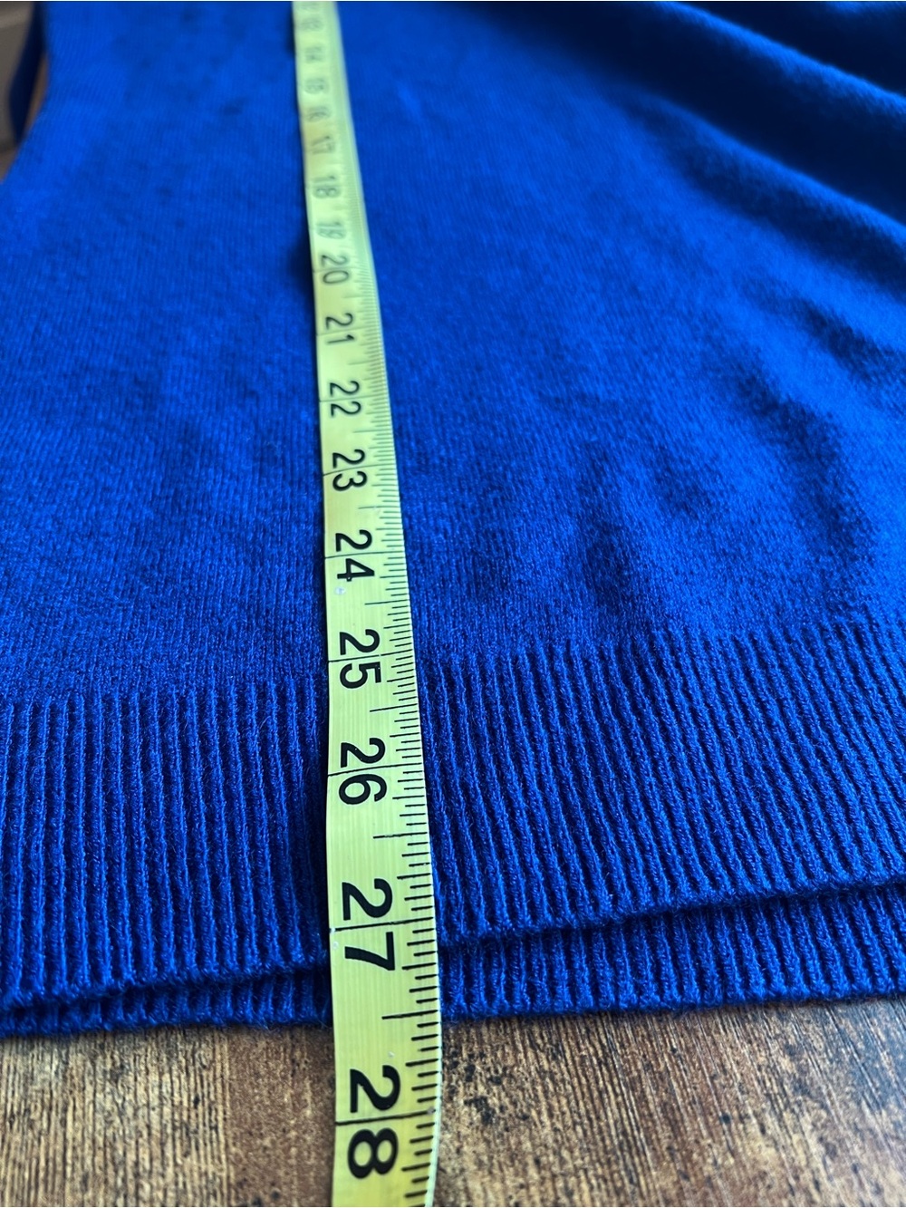 New York & Company Cobalt Blue V Neck Pullover Sweater Medium - Picture 7 of 10